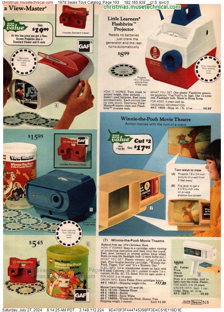 1978 Sears Toys Catalog, Page 103
