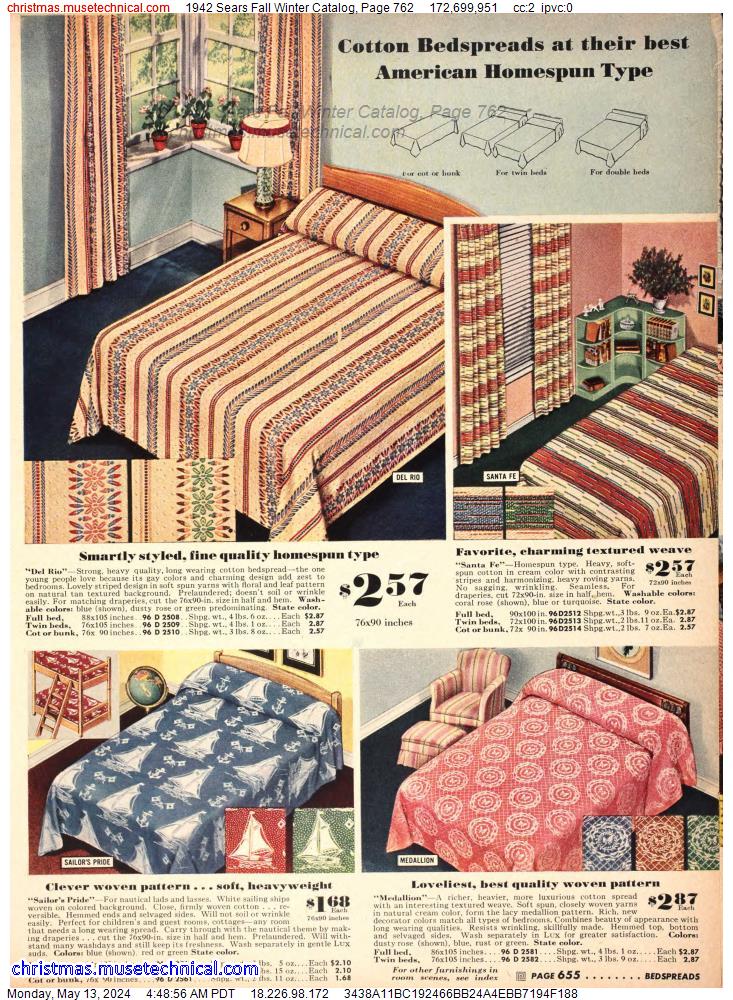 1942 Sears Fall Winter Catalog, Page 762