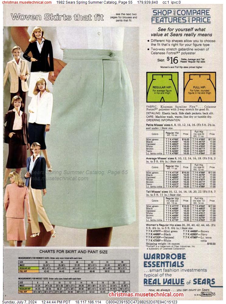1982 Sears Spring Summer Catalog, Page 55