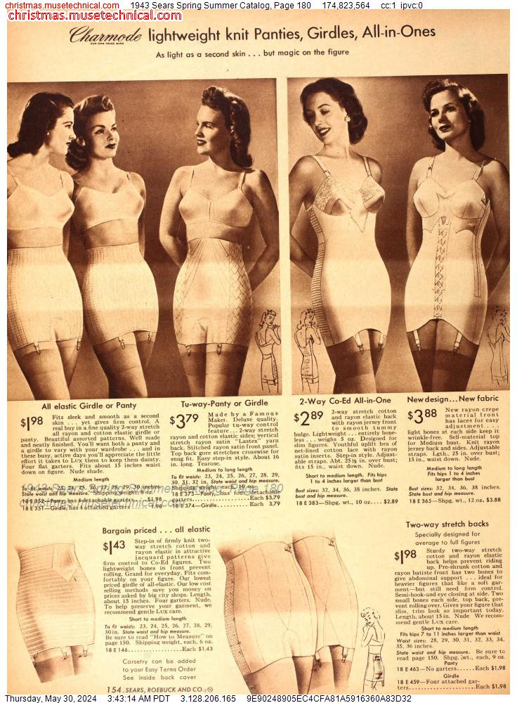 1943 Sears Spring Summer Catalog, Page 180
