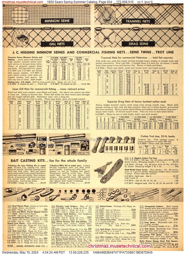 1950 Sears Spring Summer Catalog, Page 934