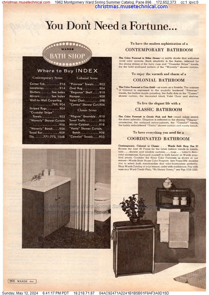 1962 Montgomery Ward Spring Summer Catalog, Page 896