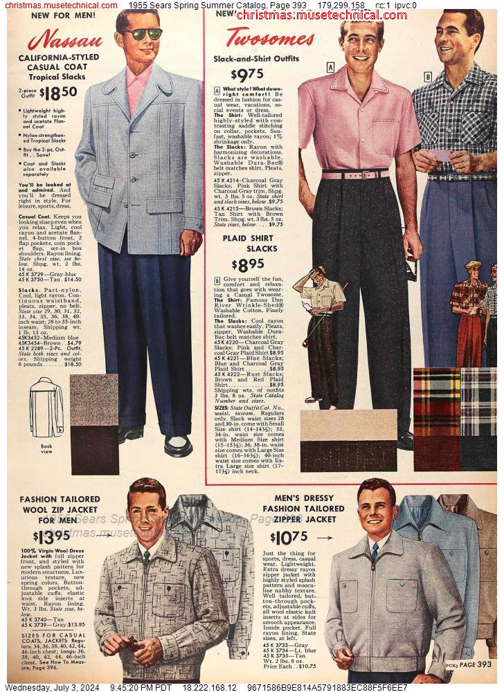1955 Sears Spring Summer Catalog, Page 393