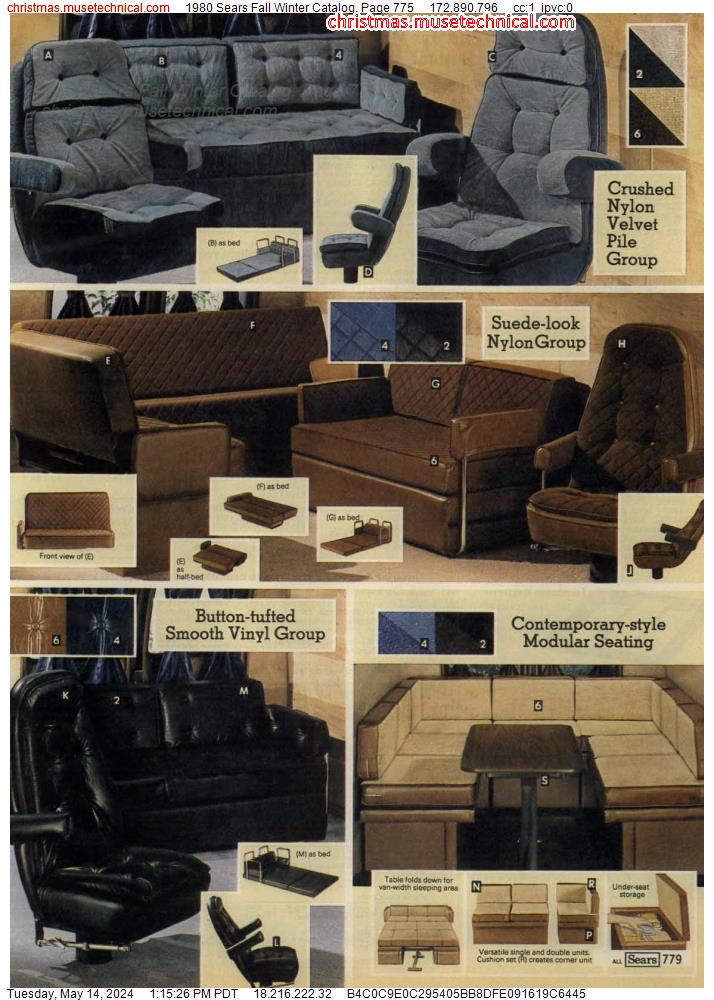 1980 Sears Fall Winter Catalog, Page 775