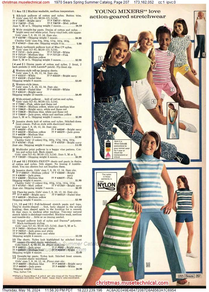 1970 Sears Spring Summer Catalog, Page 207