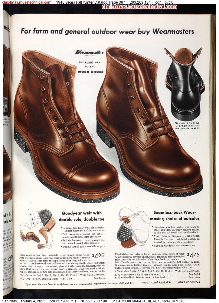 1946 Sears Fall Winter Catalog, Page 387