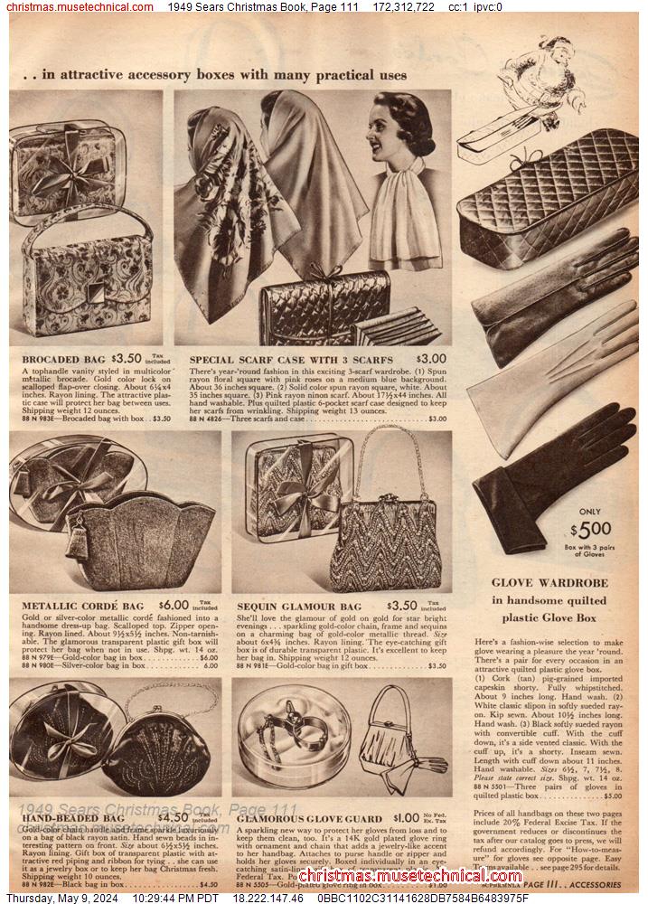 1949 Sears Christmas Book, Page 111