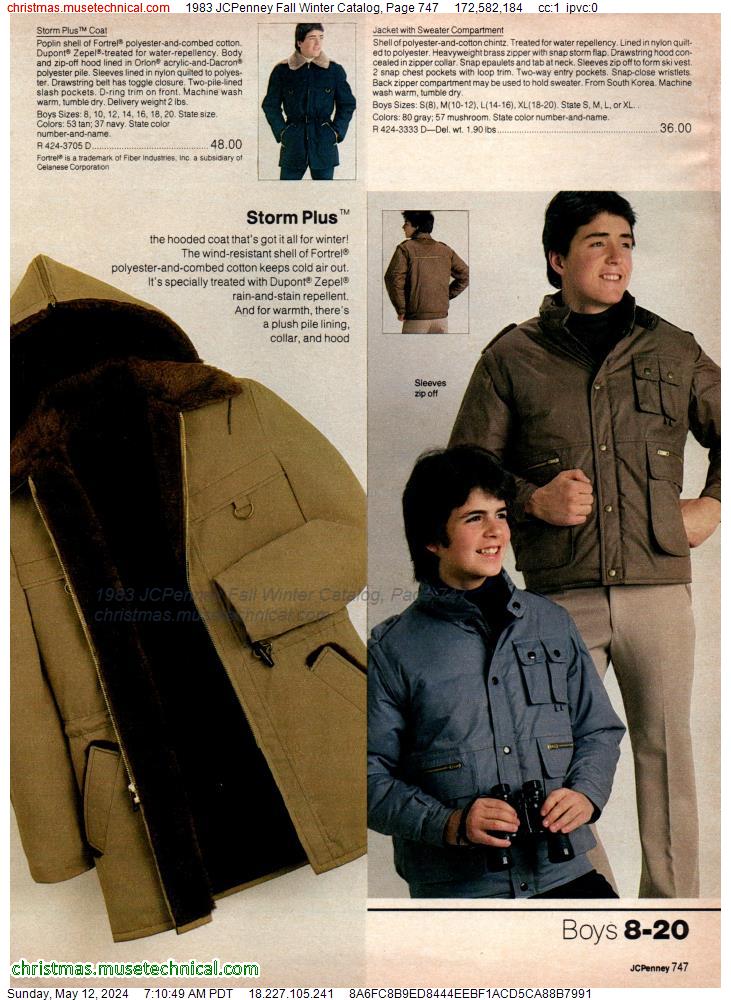 1983 JCPenney Fall Winter Catalog, Page 747