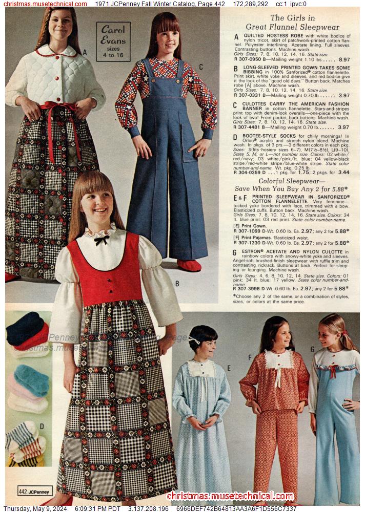1971 JCPenney Fall Winter Catalog, Page 442