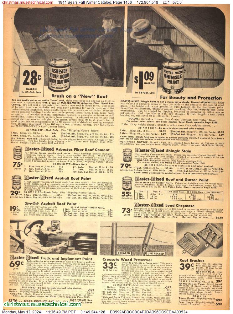 1941 Sears Fall Winter Catalog, Page 1456