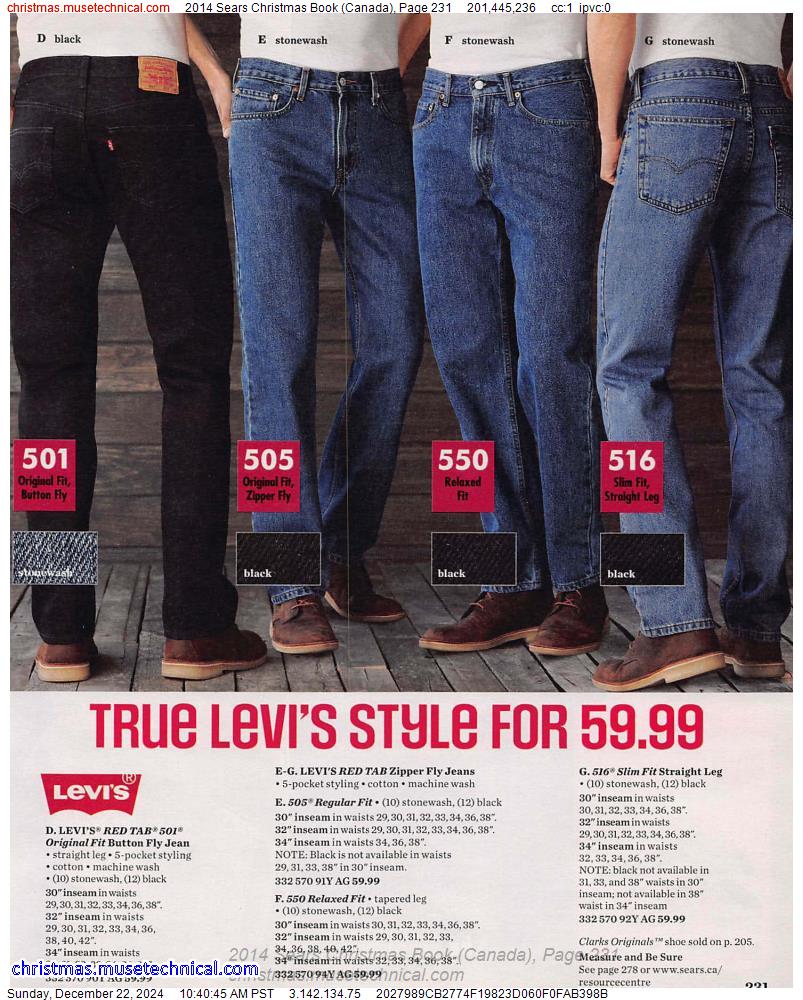 Sears levis outlet 501