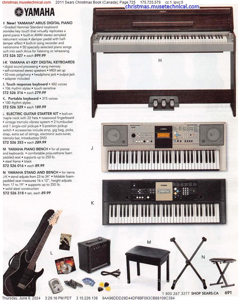2011 Sears Christmas Book (Canada), Page 725