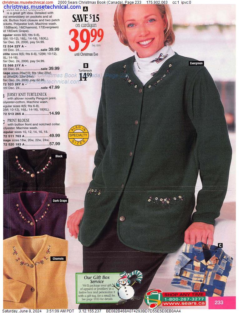 2000 Sears Christmas Book (Canada), Page 233