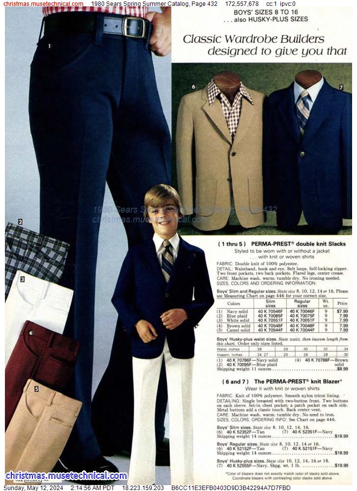 1980 Sears Spring Summer Catalog, Page 432