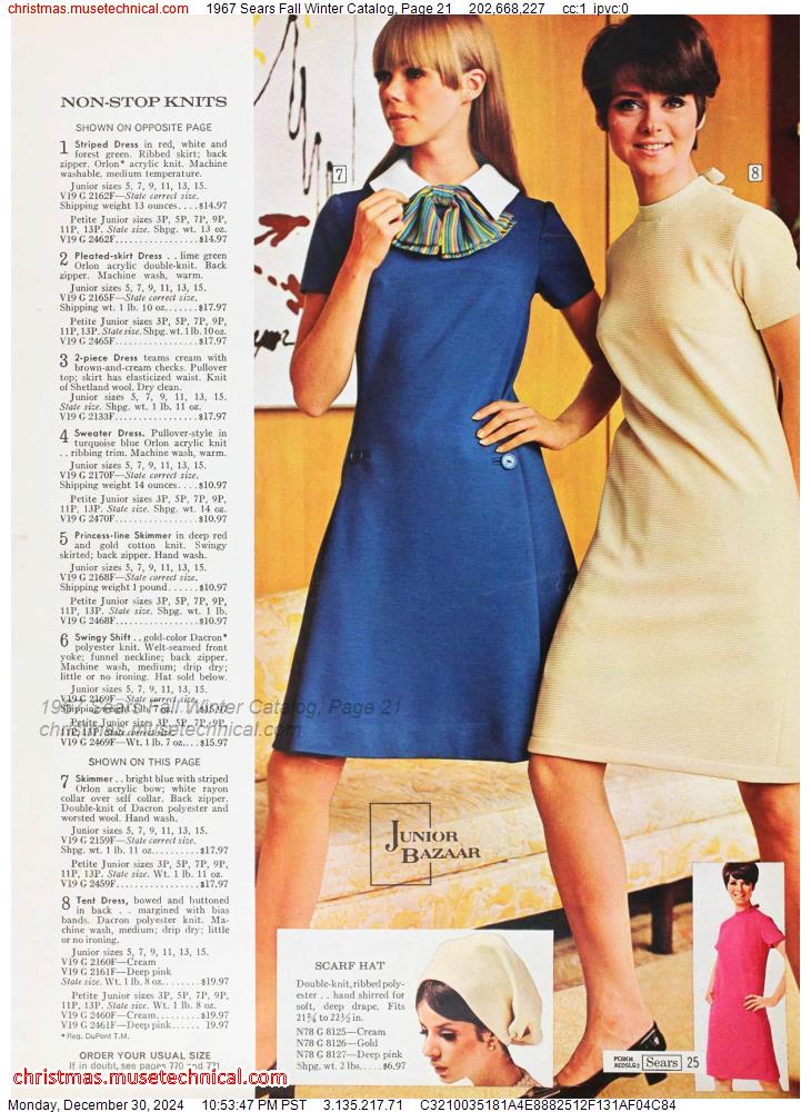 1967 Sears Fall Winter Catalog, Page 21