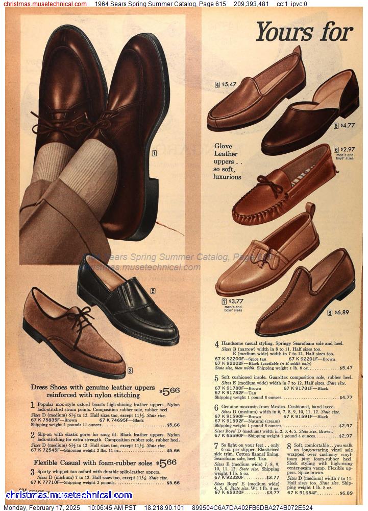 1964 Sears Spring Summer Catalog, Page 615