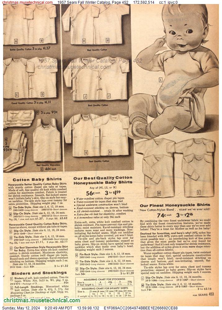1957 Sears Fall Winter Catalog, Page 452