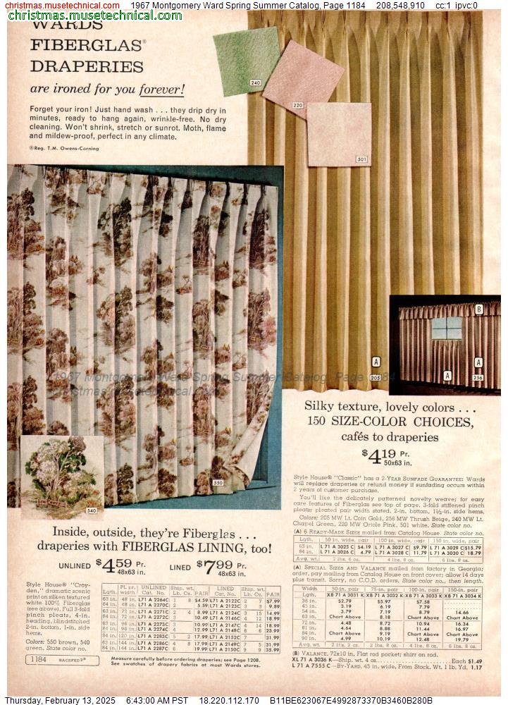 1967 Montgomery Ward Spring Summer Catalog, Page 1184