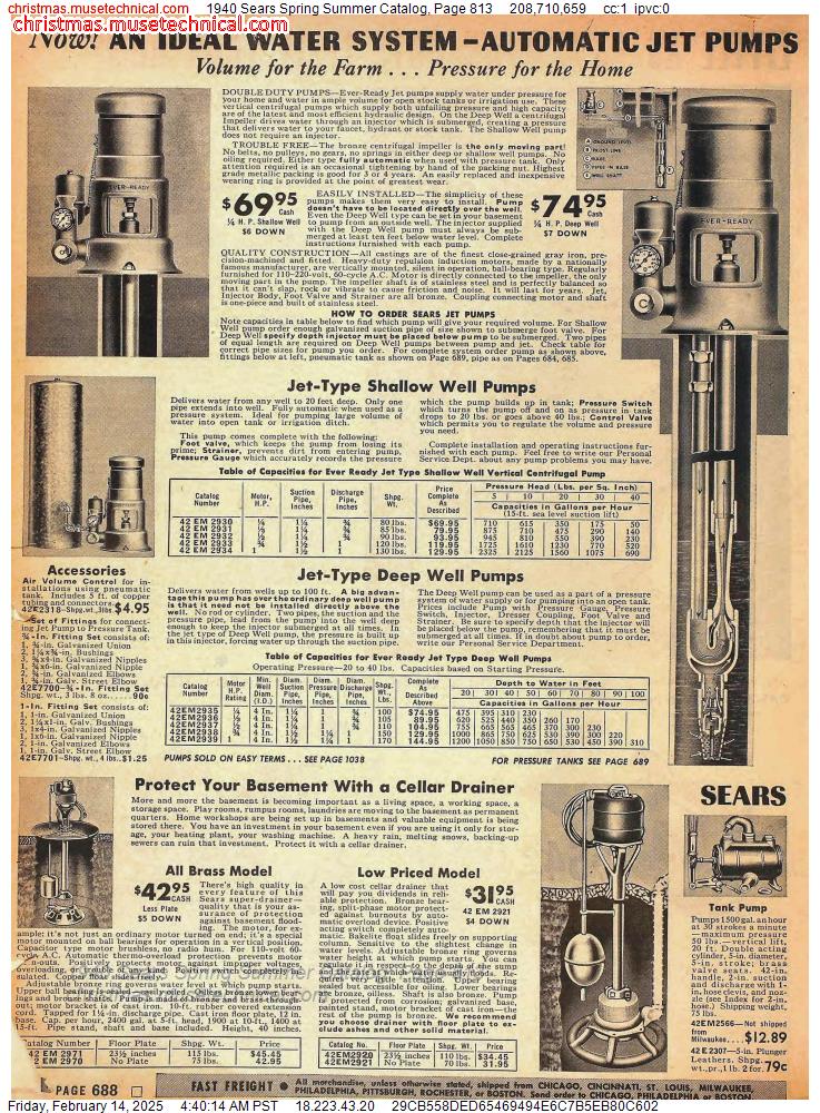 1940 Sears Spring Summer Catalog, Page 813