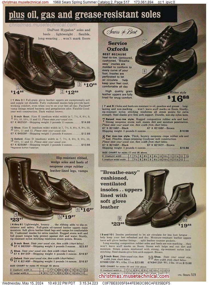 1968 Sears Spring Summer Catalog 2, Page 517