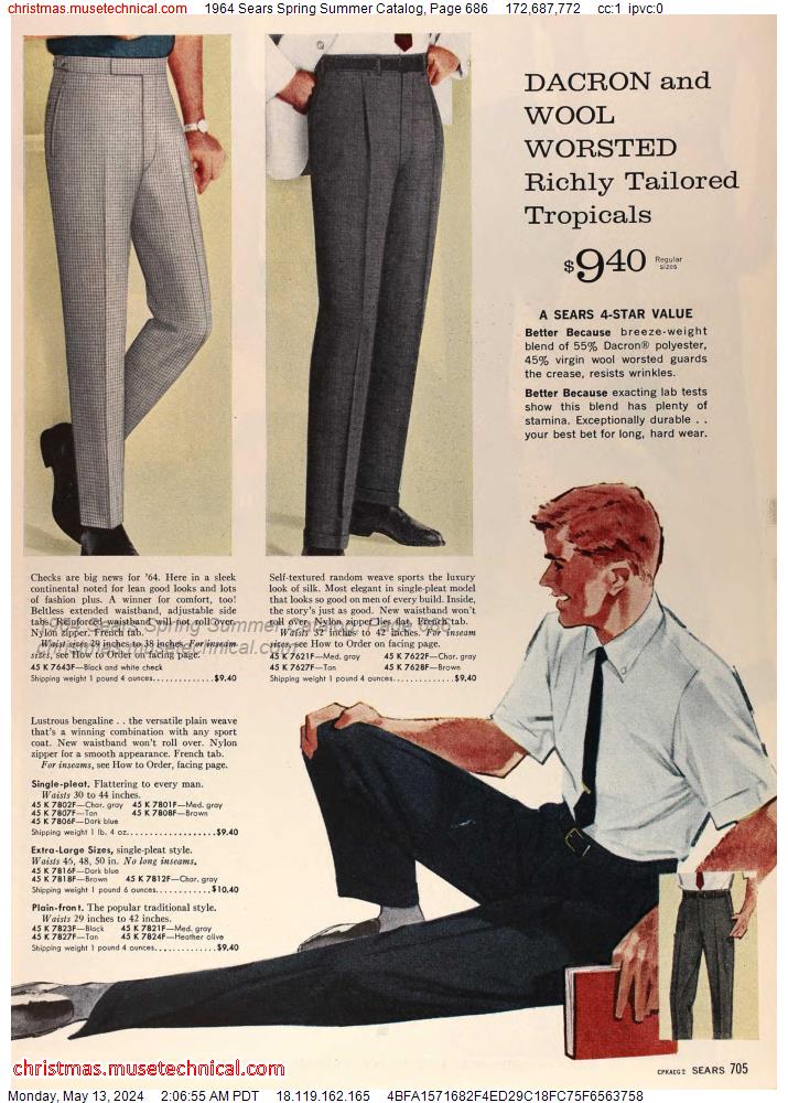 1964 Sears Spring Summer Catalog, Page 686