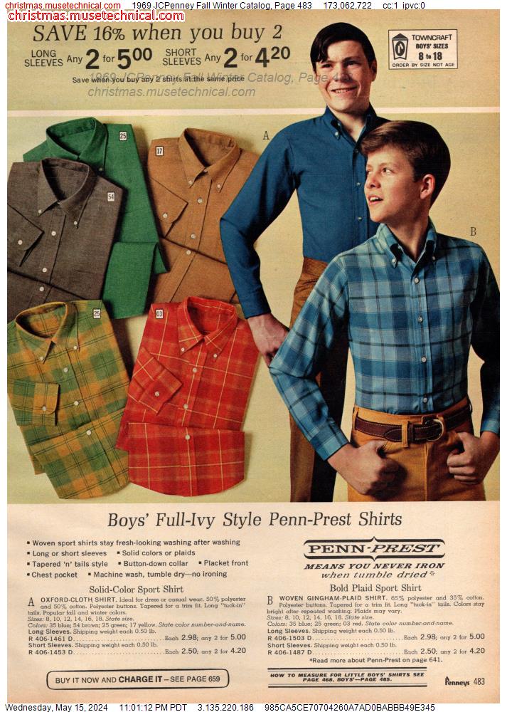 1969 JCPenney Fall Winter Catalog, Page 483