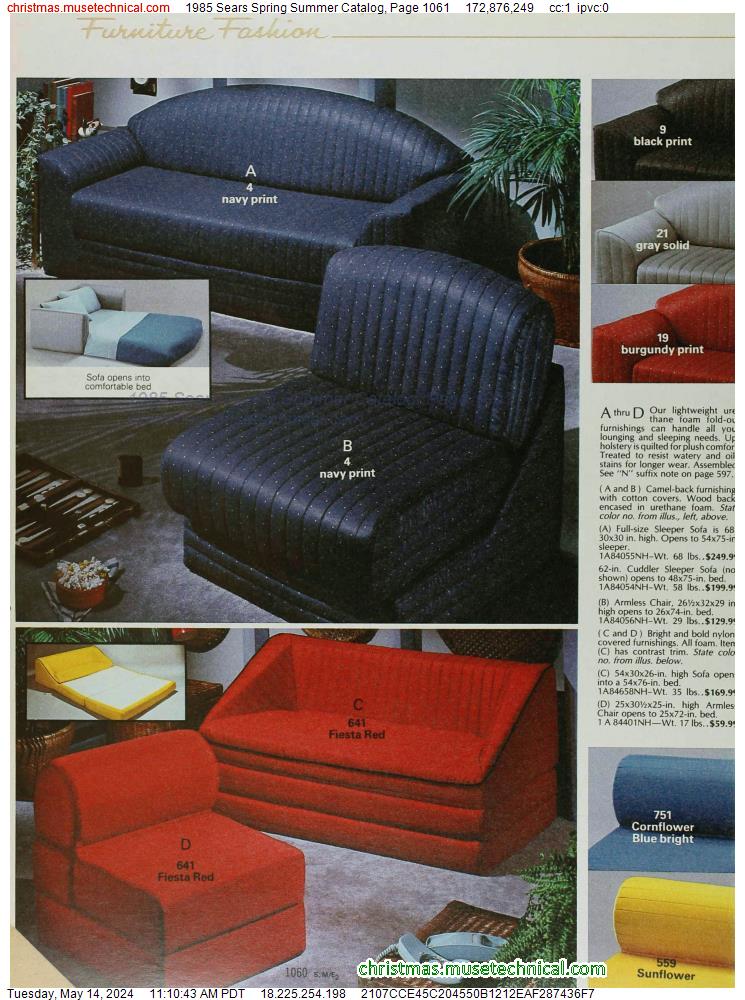 1985 Sears Spring Summer Catalog, Page 1061