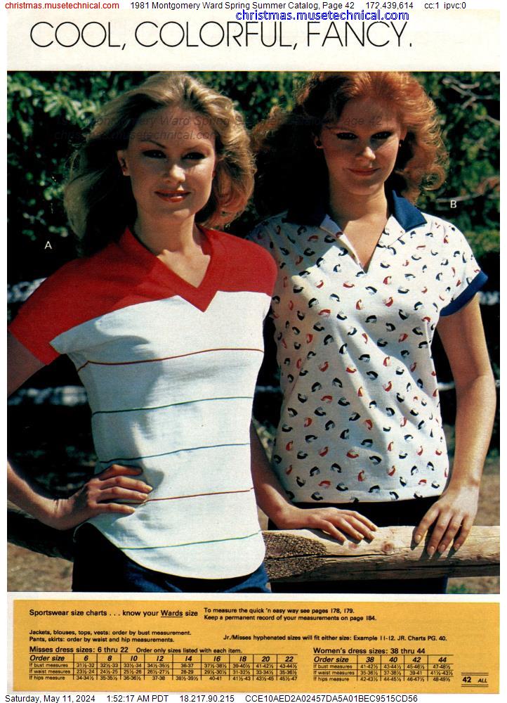 1981 Montgomery Ward Spring Summer Catalog, Page 42