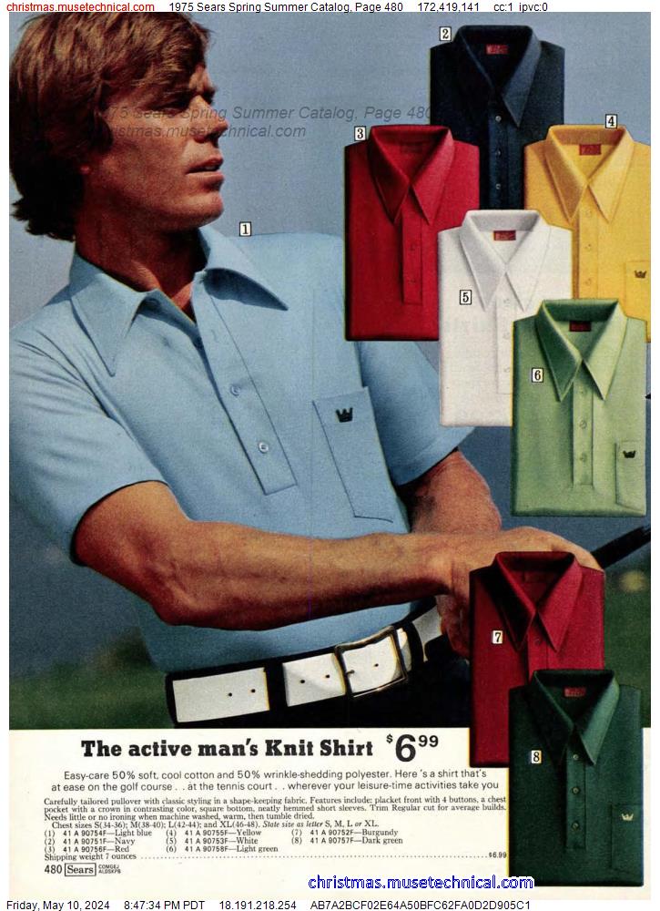 1975 Sears Spring Summer Catalog, Page 480