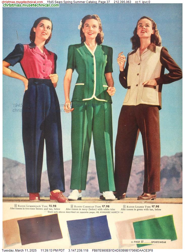 1945 Sears Spring Summer Catalog, Page 37