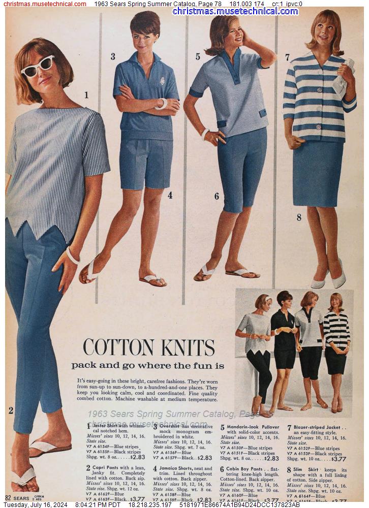 1963 Sears Spring Summer Catalog, Page 78