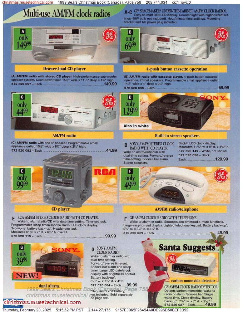 1999 Sears Christmas Book (Canada), Page 758