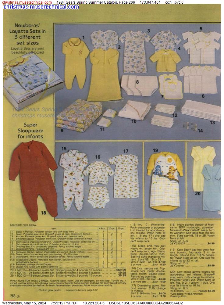 1984 Sears Spring Summer Catalog, Page 266