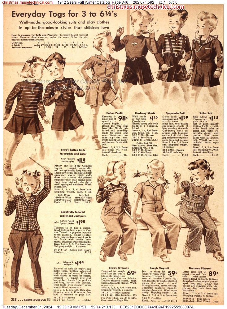 1942 Sears Fall Winter Catalog, Page 346