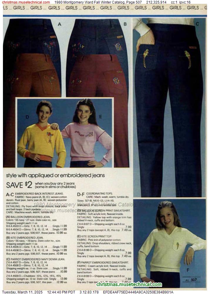 1980 Montgomery Ward Fall Winter Catalog, Page 507