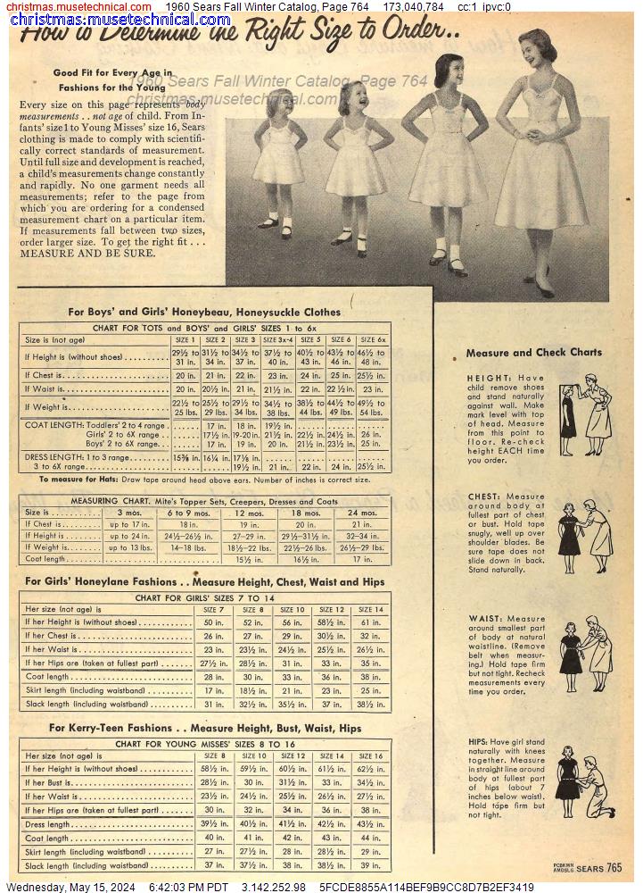 1960 Sears Fall Winter Catalog, Page 764