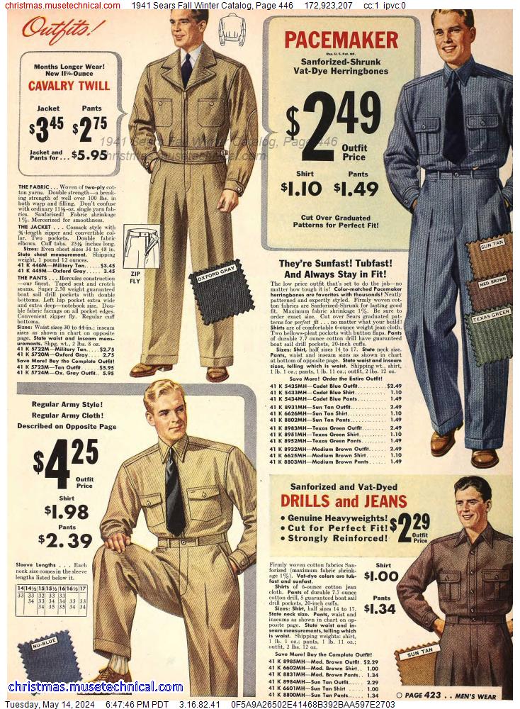 1941 Sears Fall Winter Catalog, Page 446