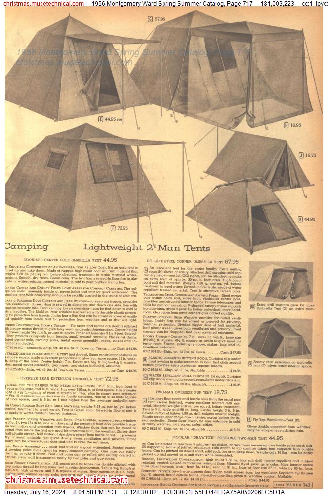 1956 Montgomery Ward Spring Summer Catalog, Page 717