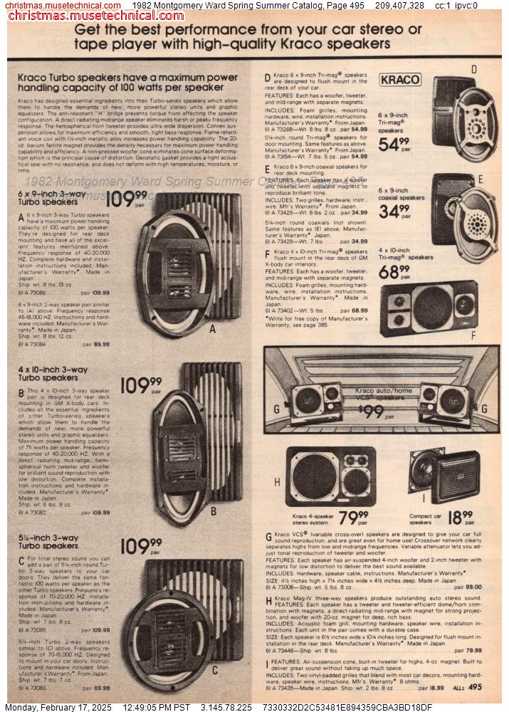 1982 Montgomery Ward Spring Summer Catalog, Page 495