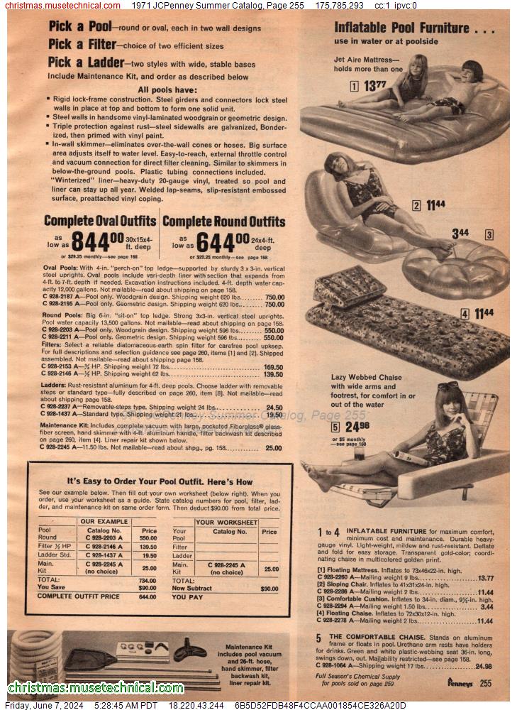 1971 JCPenney Summer Catalog, Page 255
