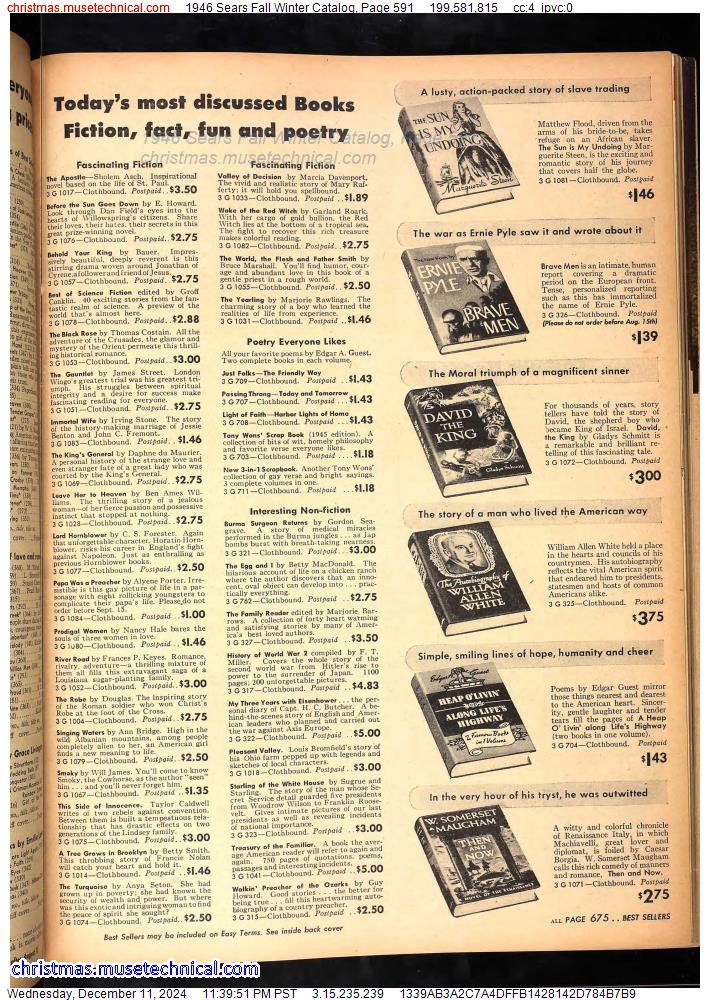 1946 Sears Fall Winter Catalog, Page 591