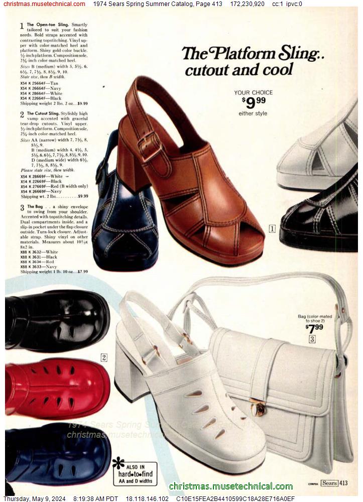 1974 Sears Spring Summer Catalog, Page 413