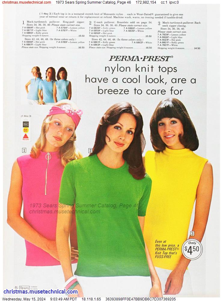 1973 Sears Spring Summer Catalog, Page 46