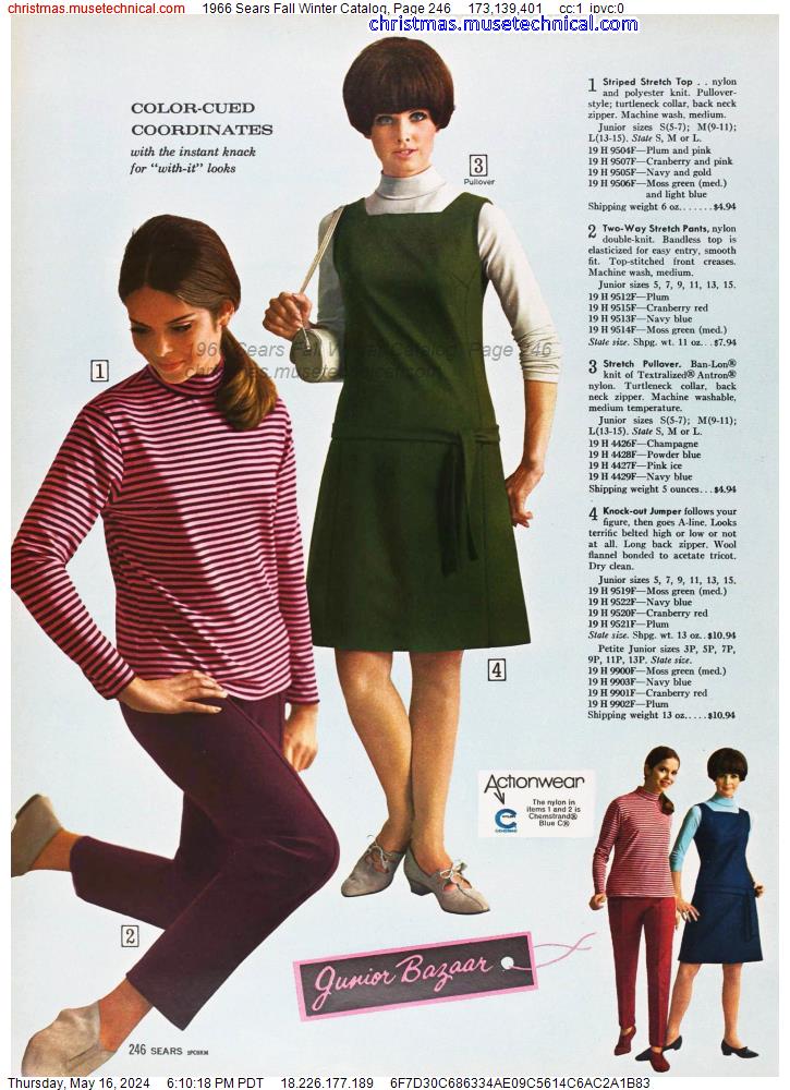 1966 Sears Fall Winter Catalog, Page 246