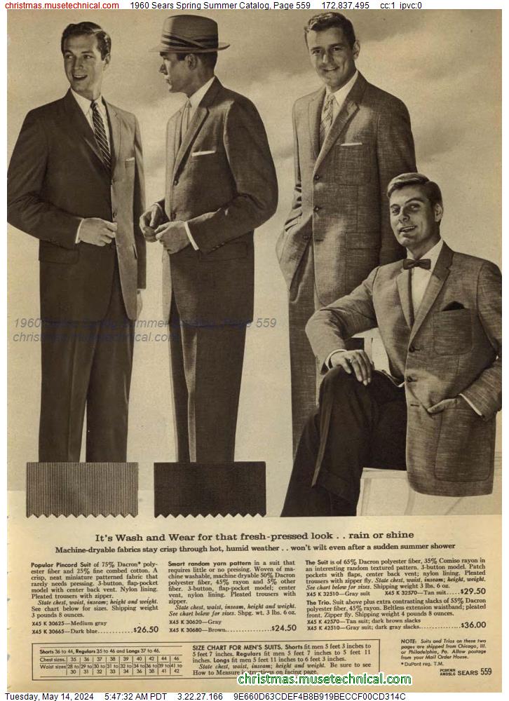 1960 Sears Spring Summer Catalog, Page 559