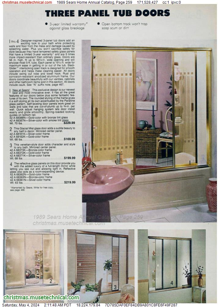 1989 Sears Home Annual Catalog, Page 259