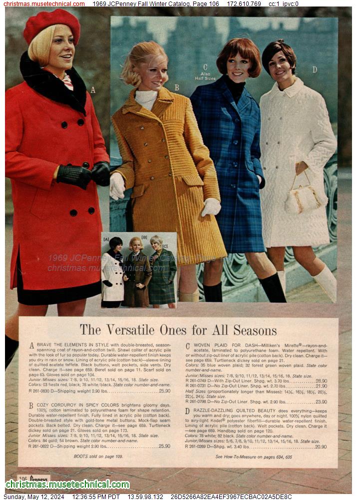 1969 JCPenney Fall Winter Catalog, Page 106