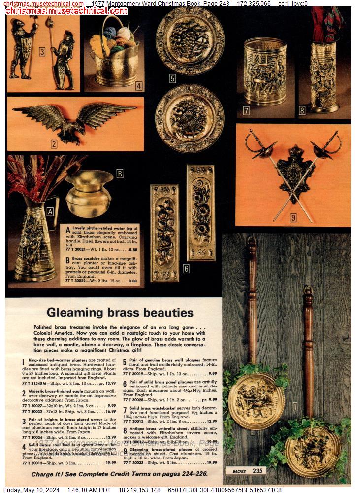 1977 Montgomery Ward Christmas Book, Page 243