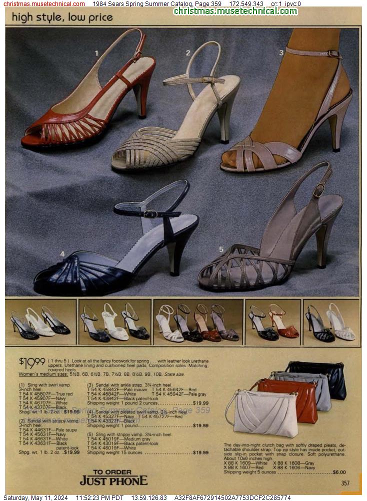 1984 Sears Spring Summer Catalog, Page 359