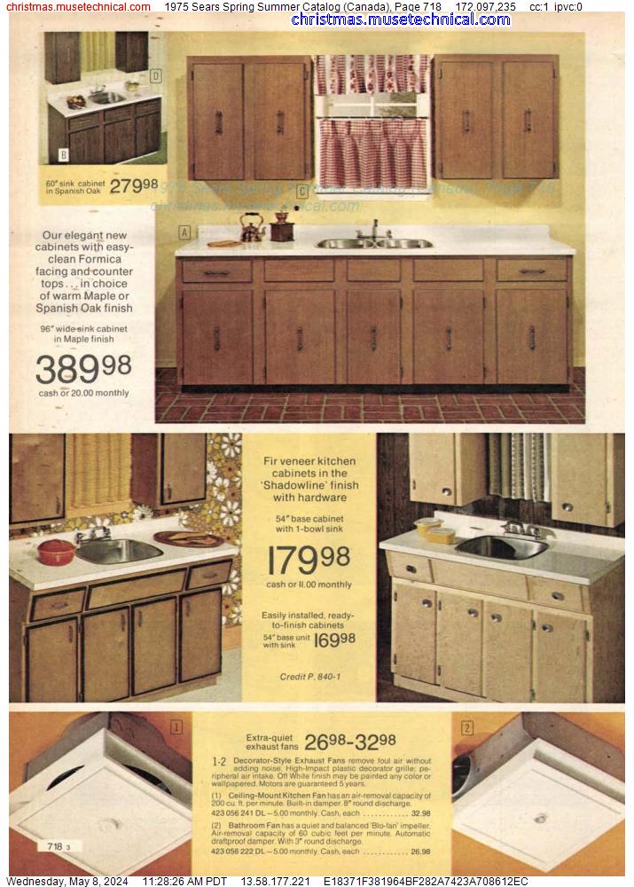 1975 Sears Spring Summer Catalog (Canada), Page 718